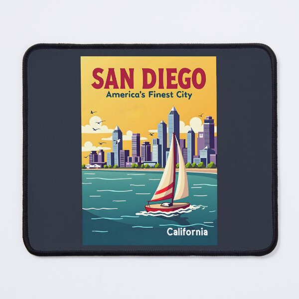 Item preview, A Vintage Travel Illustration of San Diego - California designed and sold by GoodOldVintage.