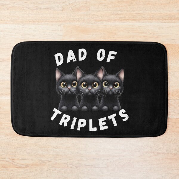 Item preview, Dad Of Triplets Funny Cats Design designed and sold by Maggie Mustard.