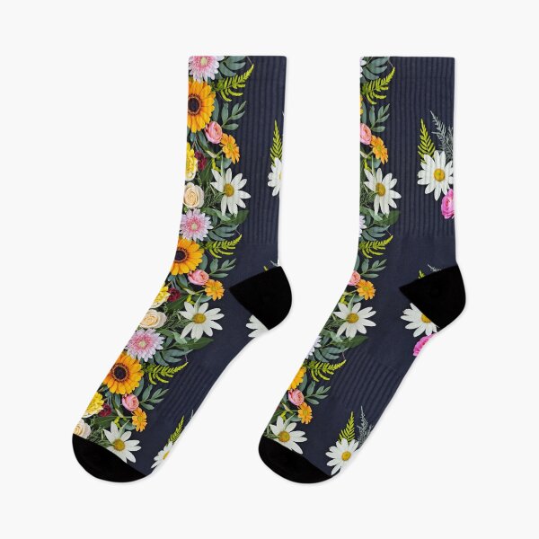 Item preview, Bright and colorful floral arrangement with various blooms and foliage on a dark background designed and sold by Giuseppe Cammino.
