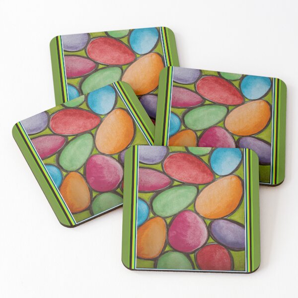 Item preview, Abstract Art Bright Colours Pebbles designed and sold by kel72.
