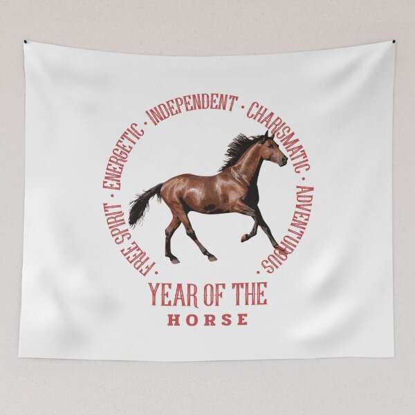 Item preview, Year Of The Horse Good Qualities Characteristics designed and sold by GraTEEtude.