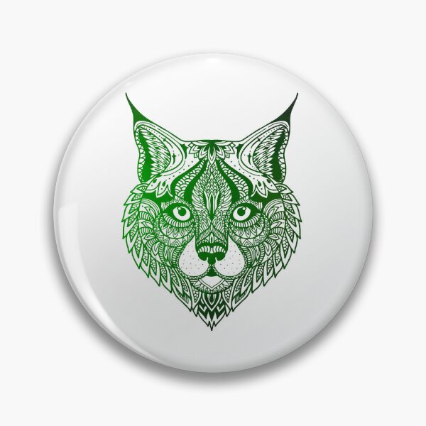 Item preview,  Green Mandala Cat: A Harmonious Fusion of Feline Grace and Sacred Geometry designed and sold by freeArt10.
