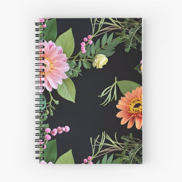 Item preview, Bright and colorful floral arrangement with various blooms and foliage on a dark background designed and sold by Giuseppe Cammino.