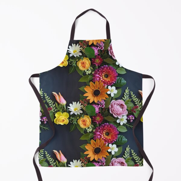 Item preview, Bright and colorful floral arrangement with various blooms and foliage on a dark background designed and sold by Giuseppe Cammino.