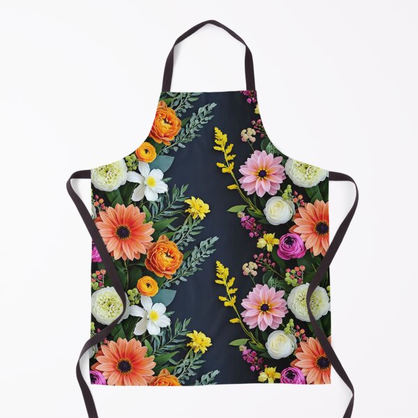 Item preview, Bright and colorful floral arrangement with various blooms and foliage on a dark background designed and sold by Giuseppe Cammino.