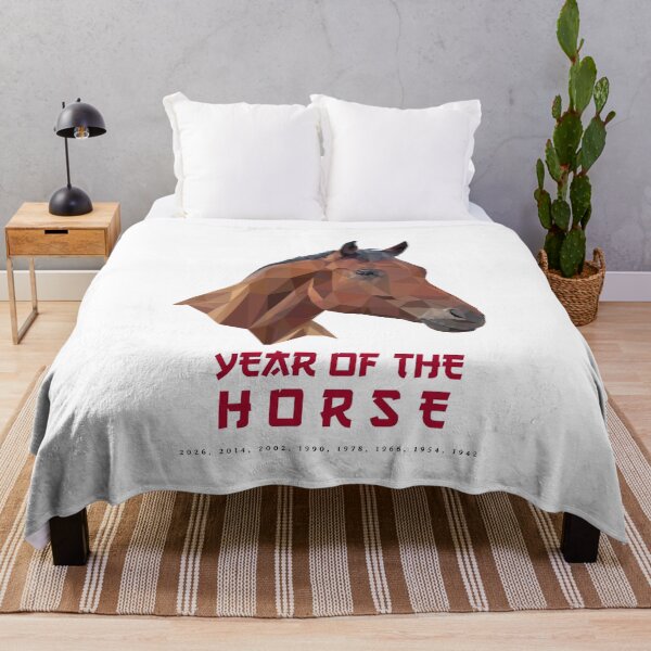 Item preview, Year Of The Horse 马年 Low Poly Horse Head designed and sold by GraTEEtude.