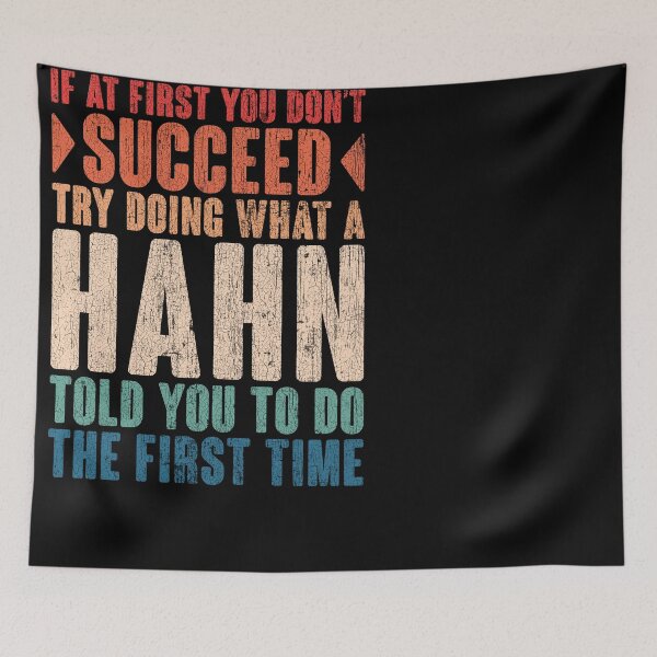 Item preview, Hahn last name surname vintage funny personalized birthday gift designed and sold by 9X FR.