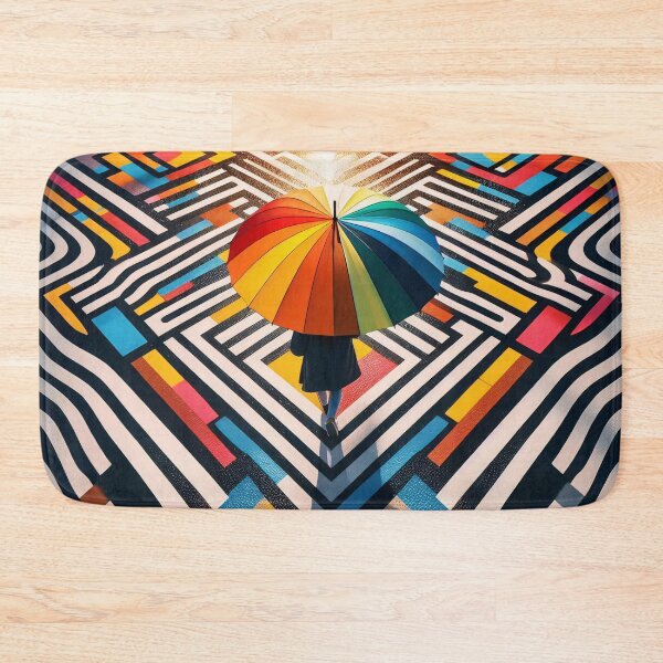 Item preview, Rainbow umbrella designed and sold by Vibranta Studio.
