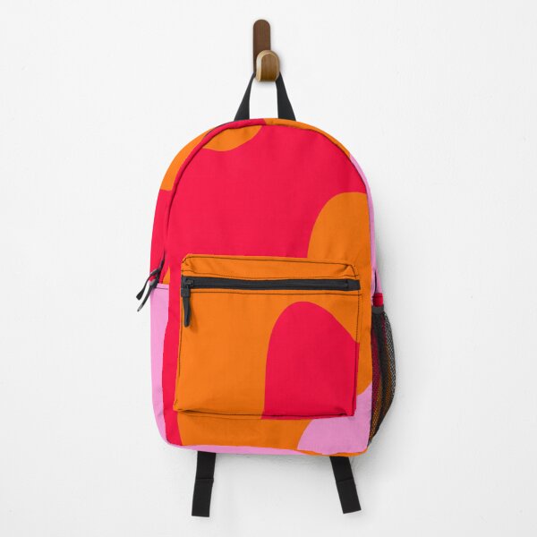 Artikelvorschau, Farbblockierende Wellenformen in Pink, Rot und Orange entworfen und verkauft von wackapacka.