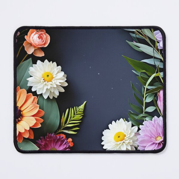Item preview, Bright and colorful floral arrangement with various blooms and foliage on a dark background designed and sold by Giuseppe Cammino.
