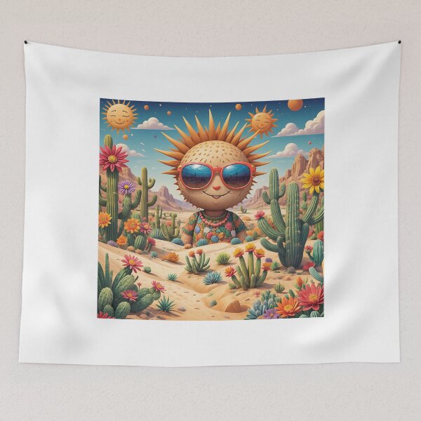 Item preview, Sunny Cactus Vibes, ideal travel gift designed and sold by Indoni.