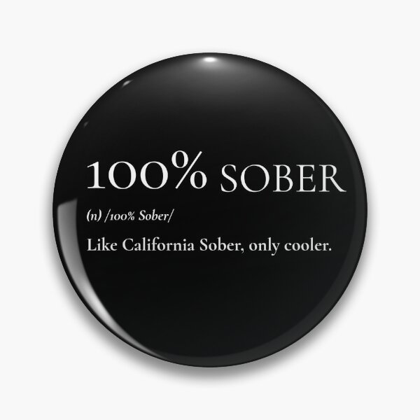 Item preview, 100% Sober - The Definitive A.A. Tee! designed and sold by ArdmoreAvenue.
