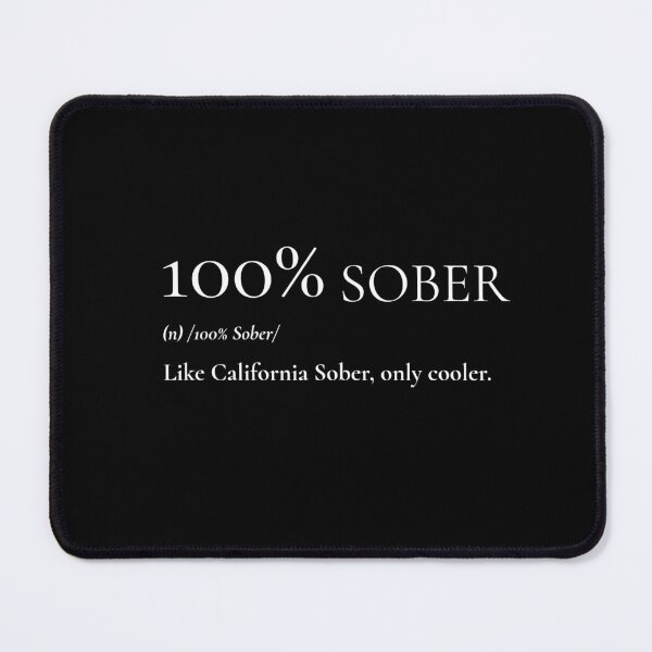 Item preview, 100% Sober - The Definitive A.A. Tee! designed and sold by ArdmoreAvenue.