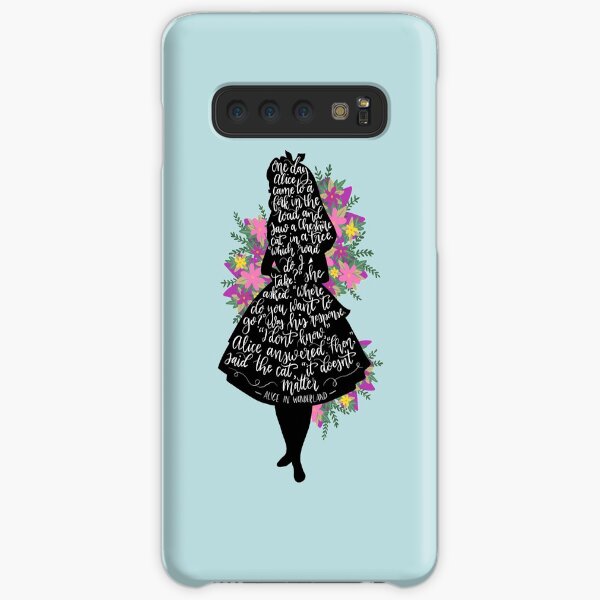 Alice in Wonderland Quote Silloette Samsung Galaxy Snap Case