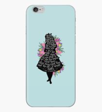 Alice in Wonderland Quote Silloette iPhone Case