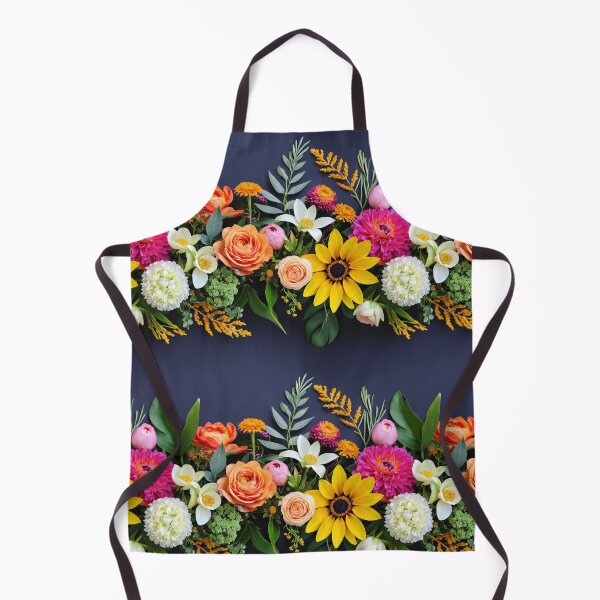 Item preview, Bright and colorful floral arrangement with various blooms and foliage on a dark background designed and sold by Giuseppe Cammino.