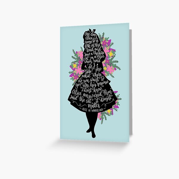 Alice In Wonderland Greeting Cards Redbubble