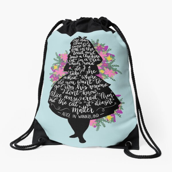 Item preview, Alice in Wonderland Quote Silloette  designed and sold by alwaysbookish.