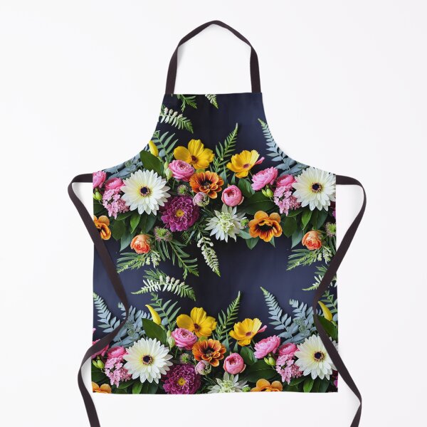 Item preview, Bright and colorful floral arrangement with various blooms and foliage on a dark background designed and sold by Giuseppe Cammino.