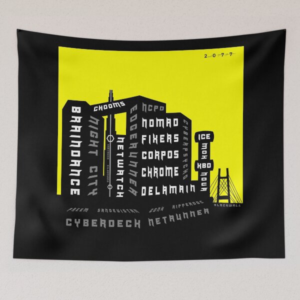 Item preview, Cyberpunk Night City 2077 Portrait / Poster (Art / Illustration) designed and sold by SlightlyUnreal.