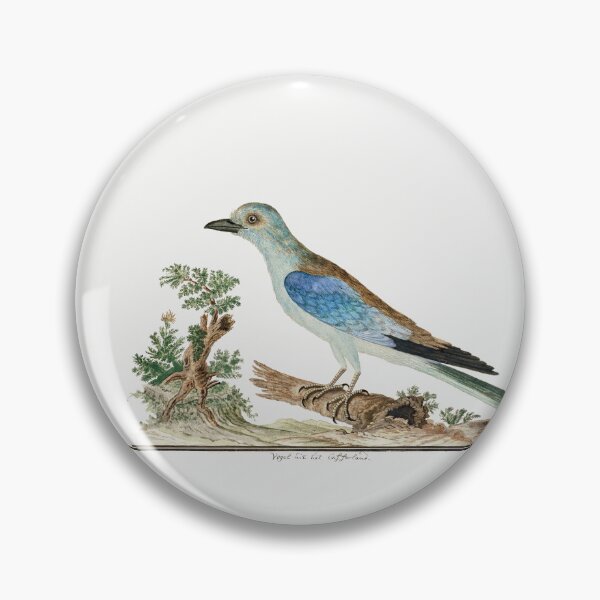 Item preview, African Blue Bird Vintage illustration art designed and sold by Vintage Designs +.