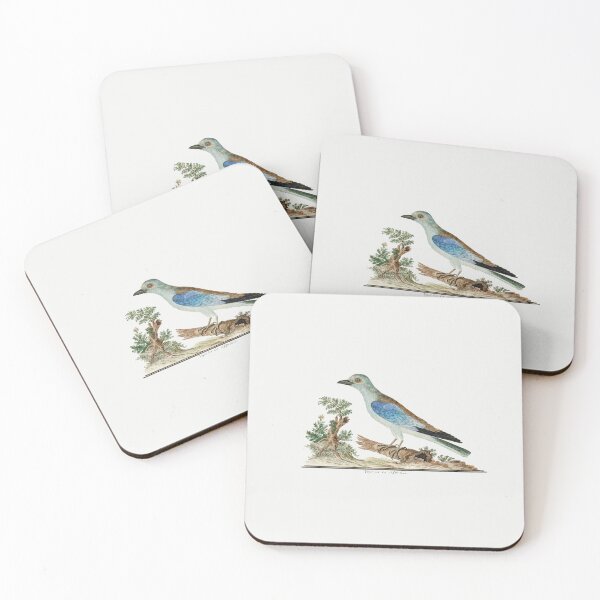Item preview, African Blue Bird Vintage illustration art designed and sold by Vintage Designs +.