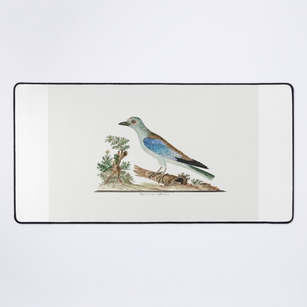 Item preview, African Blue Bird Vintage illustration art designed and sold by Vintage Designs +.