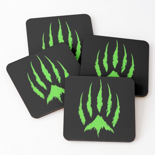 Item preview, Green Claw Marks – Bold and Unique Animal Tracks designed and sold by MaciejCraft.