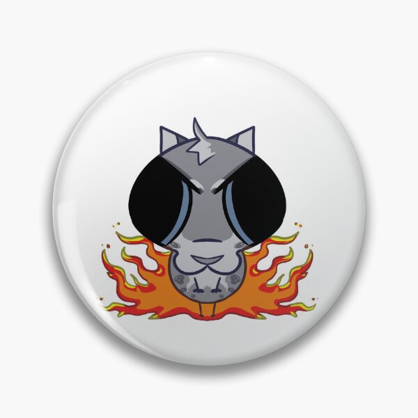 Item preview, ashfur silly cat fire sticker cute warrior cats designed and sold by Rexoox.