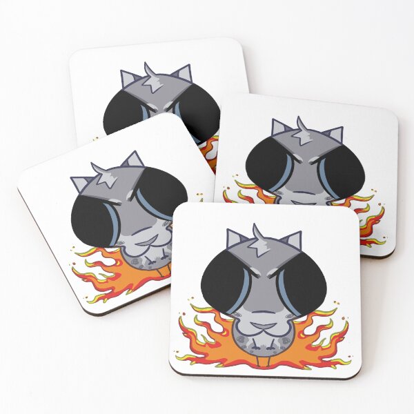 Item preview, ashfur silly cat fire sticker cute warrior cats designed and sold by Rexoox.