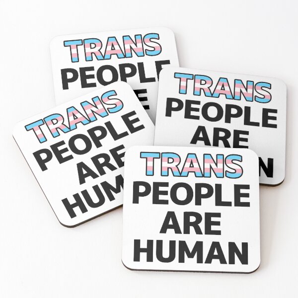 Item preview, Trans People Are Human designed and sold by FurAndWhiskersStudio.