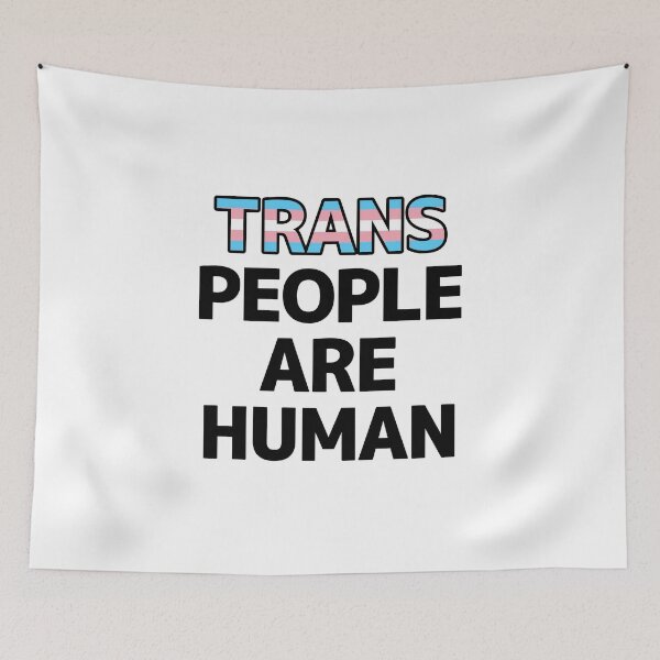 Item preview, Trans People Are Human designed and sold by FurAndWhiskersStudio.