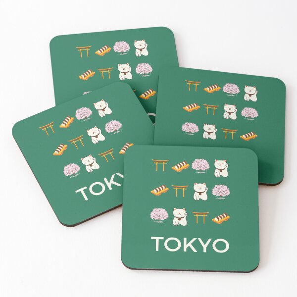 Item preview, Tokyo Retro Green Illustration designed and sold by Magic Love Art Print.