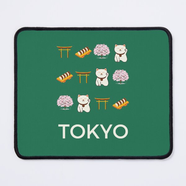 Item preview, Tokyo Retro Green Illustration designed and sold by Magic Love Art Print.