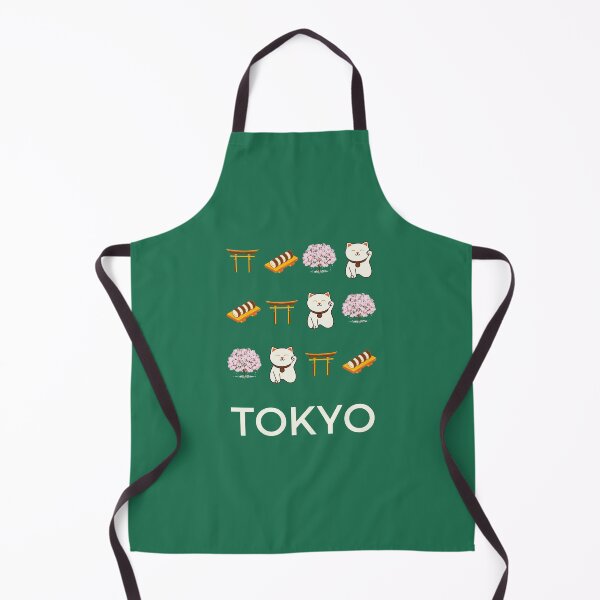 Item preview, Tokyo Retro Green Illustration designed and sold by Magic Love Art Print.