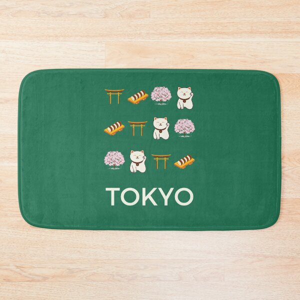 Item preview, Tokyo Retro Green Illustration designed and sold by Magic Love Art Print.