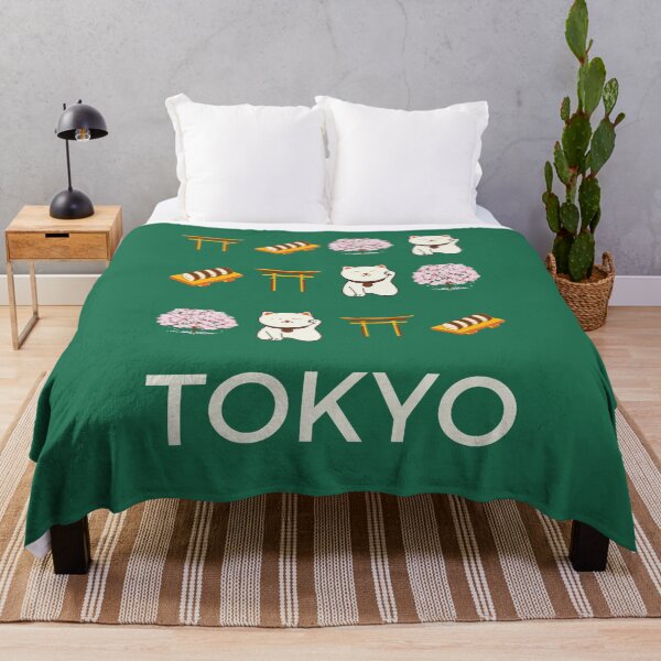 Item preview, Tokyo Retro Green Illustration designed and sold by Magic Love Art Print.