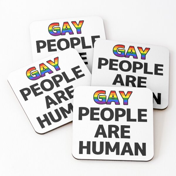 Item preview, Gay People Are Human designed and sold by FurAndWhiskersStudio.