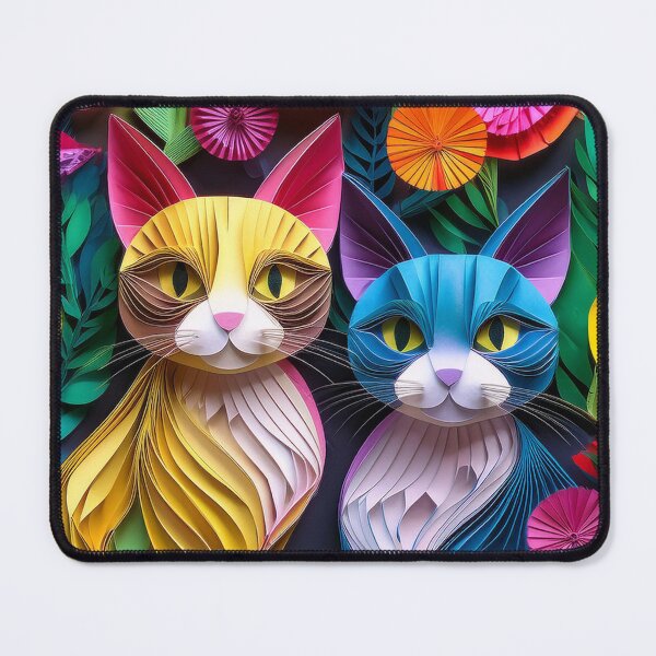 Item preview, Colrful cats and flowers art designed and sold by Photopat.