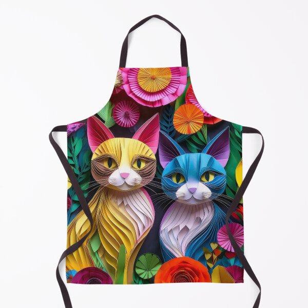 Item preview, Colrful cats and flowers art designed and sold by Photopat.