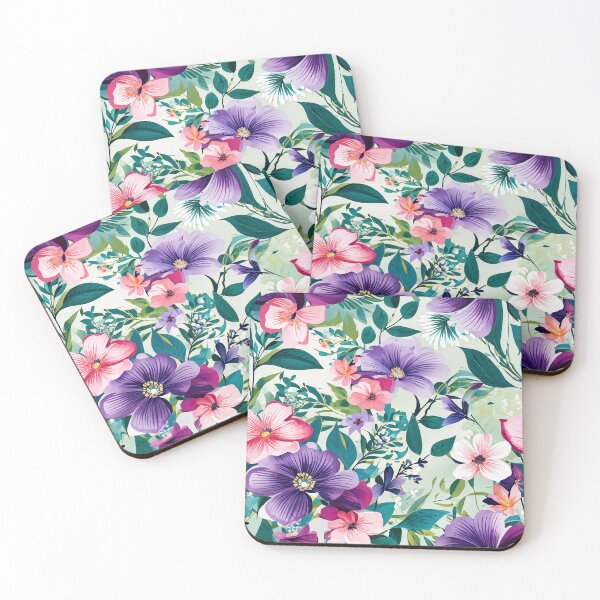 Item preview, Blooming Paradise – Vibrant Floral Watercolor Digital Pattern designed and sold by Sghm.Shop.