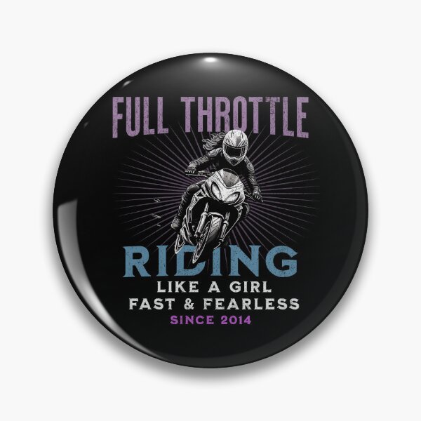 Item preview, Full Throttle - Riding Like a Girl Since 2014 designed and sold by LegendaryDesigns.