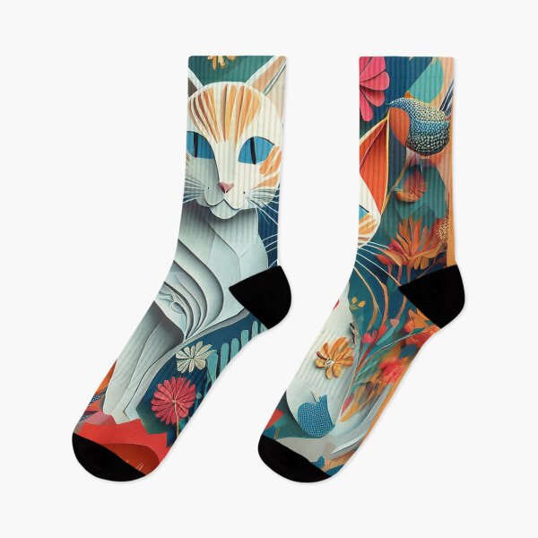 Item preview, Colrful cats and flowers art designed and sold by Photopat.