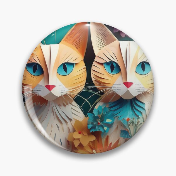 Item preview, Colrful cats and flowers art designed and sold by Photopat.