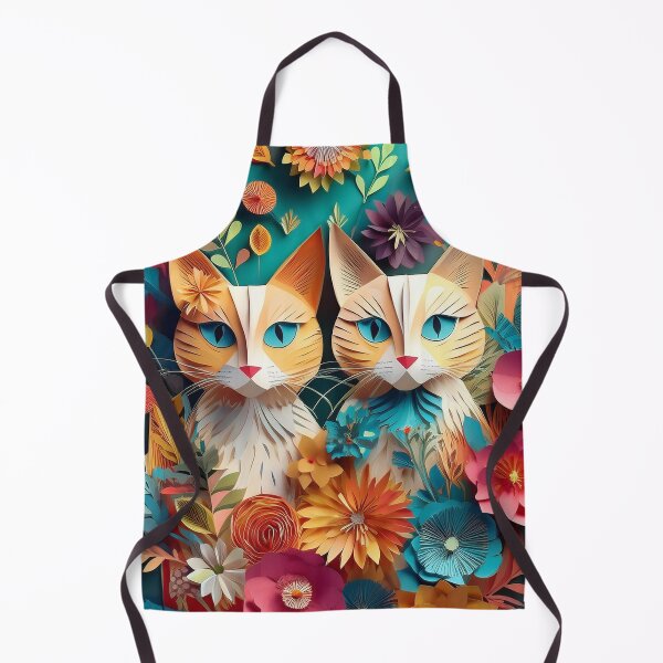 Item preview, Colrful cats and flowers art designed and sold by Photopat.