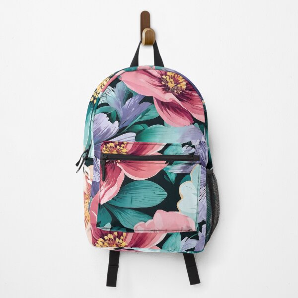 Item preview, Midnight Bloom – Bold Floral Watercolor Digital Pattern designed and sold by Sghm.Shop.