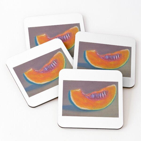 Item preview, Cantaloupe - Melon - Oil Pastel Painting designed and sold by Sky-99.
