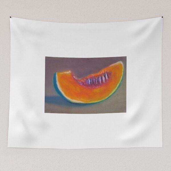 Item preview, Cantaloupe - Melon - Oil Pastel Painting designed and sold by Sky-99.