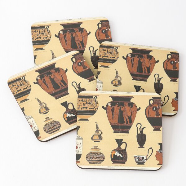 Item preview, Vintage Poster of Ancient Greek Pottery designed and sold by tomorrowsart.