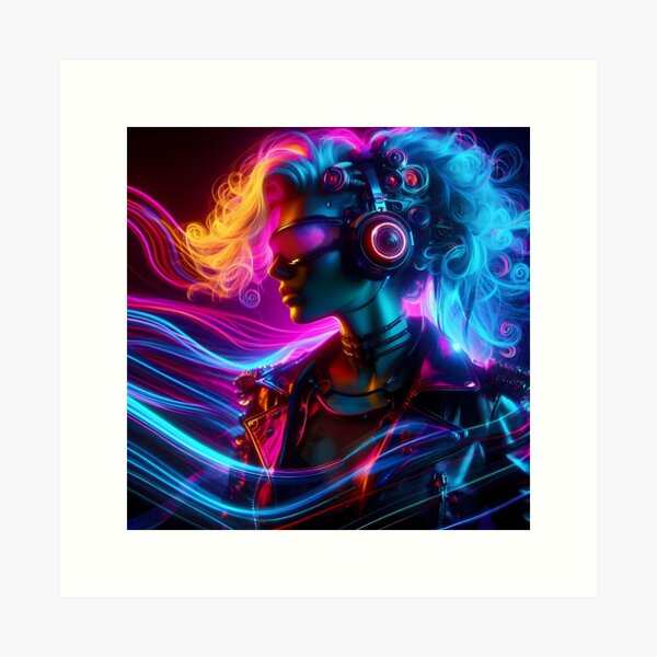 Artikel-Vorschau von Neon DJ, designt und verkauft von Eds-Art.